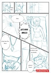 annie_(skullgirls) doujin female human manga_page parasoul skullgirls spanish spanish_dialogue spanish_text video_games wip zerohe_art_blue