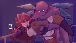 bracken_(lethal_company) lethal_company monster monster_cock trapped