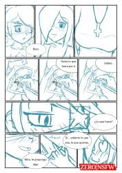 annie_(skullgirls) doujin female human manga_page parasoul skullgirls spanish spanish_dialogue spanish_text video_games wip zerohe_art_blue