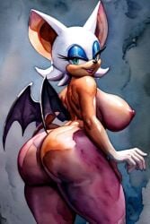 big_ass big_breasts huge_breasts mobian_(species) rouge_the_bat small_waist sonic_(series) sonic_the_hedgehog_(series) thick thick_ass thick_thighs