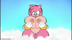 1girls 2d 2d_animation amy_rose animated areolae bare_breasts big_breasts boob_crush female fur furry general_godzilla giantess gif gloves headband hedgehog hedgehog_girl hourglass_figure huge_breasts large_breasts mp4 naked naked_female nipples nude nude_female pink_hair sonic_(series) sonic_the_hedgehog_(series) sound tagme video wide_hips