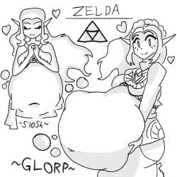 blueb140 breath_of_the_wild tagme the_legend_of_zelda vore vore_belly zelda zelda_(breath_of_the_wild)