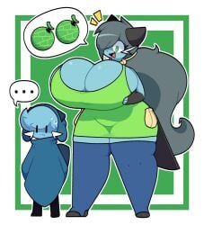 big_breasts breasts cleavage dewbber dewott female furry huge_breasts pokemon pokemon_(species) thick_thighs wide_hips