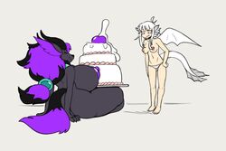 1futa 1girls alternate_color angstrom anthro anthrofied ażula_arkt&auml;ndr big_breasts black_fur breasts cake chubby crossover cum dragon erection female food fur futanari gigantic_breasts hair horn huge_breasts humanoid hyper hyper_penis nickelodeon nintendo nipples original_character panties penis penis_piercing_cake pok&eacute;mon_(species) pokemon pokemon_(species) pokemon_bw precum purple_hair thick_thighs underwear video_games wide_hips wings zoroark