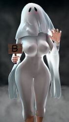 3d big_breasts blender breasts costume curvaceous curvy_figure cute dom3d fit fit_female halloween halloween_costume jill_valentine jill_valentine_(sasha_zotova) resident_evil resident_evil_3_remake smile smiling solo transparent_clothing