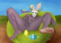 easter egg egg_vibrator elias elias_ainsworth feet furry kokishin mahoutsukai_no_yome male male_only penis rabbit_ears the_ancient_magus_bride