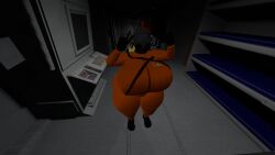 bodysuit breasts busty employee_(lethal_company) hourglass_figure huge_breasts lethal_company mask massive_breasts tagme thick_thighs vr_media vrchat vrchat_avatar wide_hips worker_(lethal_company)