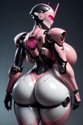 1girls ai_generated ass big_ass big_breasts breasts curvy_female curvy_figure female_focus foreverlife5 gigantic_ass gigantic_breasts hi_res huge_breasts looking_at_viewer metallic_body nude nude_female oiled oiled_skin robot robot_girl solo solo_female