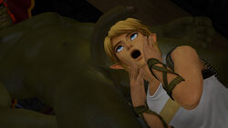 3d big_penis boner erection femboy ganondorf gay hyrule_warriors imminent_oral link link_(hyrule_warriors) male male_only onyx1886 oral size_difference the_legend_of_zelda yaoi