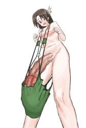 1futa alternate_version_available embarrassed embarrassed_futa erection huge_cock hyper hyper_penis no_text_version penis_longer_than_knee ppopopere short_hair solo_futa tagme