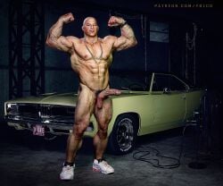 bald bald_male bald_man confident confident_male confidently_naked dominic_toretto erect erection fast_and_furious_(franchise) flexing flexing_arms flexing_both_biceps macho male male_focus male_nudity male_only manly masculine masculine_man masculinity muscular muscular_male naked naked_male nude nude_male prideful proud proud_of_his_cock pubic_hair sneakers solo solo_male the_fast_and_the_furious_(2001) tough_guy veins veiny veiny_muscles veiny_penis wristwatch yolco