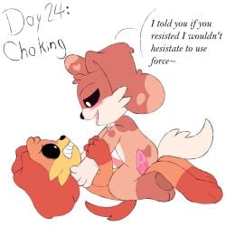 anthro anthro_on_anthro anthro_only canine canine critters_(poppy_playtime) dogday dogday_(poppy_playtime) doggy domestic_dog eli_744_(artists) furry_only no_humans oc orange_fur orange_skin poppy_playtime poppy_playtime_(chapter_3) sex smiling_critters tagme