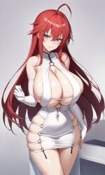 ai_generated blue_eyes bodycon breasts dress hi_res high_school_dxd hooker large_breasts outcyli731 prostitution red_hair rias_gremory shiny_clothes sideboob skin_tight skin_tight_dress skin_tight_outfit skindentation slut slutty_outfit stable_diffusion tight_clothes tight_clothing tight_dress tight_fit whore