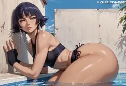 ai_generated big_ass bleach charlychad007 soifon thick_thighs