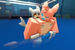 2boys 3d anal_sex anthro balls cock cum cum_leaking cum_leaking_out_of_penis from_behind_position furry kaiju_paradise male male/male pseudo_shork_(kaiju_paradise) ravenuwu roblox roblox_game robloxian self_upload sex shark shork_(kaiju_paradise) tagme