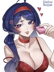 1girls 2d 2d_(artwork) 2d_artwork artist_logo artist_name big_breasts blue_eyebrows blue_eyelashes blue_eyes blue_eyes_female blue_hair blue_hair_female blush blushing blushing_female bra breasts defoesugar eyebrows eyelashes female female_focus female_only heart heart_eyes hearts_around_head hearts_in_eyes huge_boobs huge_breasts jpg light-skinned_female light_skin lips long_hair long_hair_female miside mita_(miside) mole mole_on_breast red_bra red_lips solo solo_female solo_focus