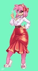 amy rose from sonic (series) by jamoart