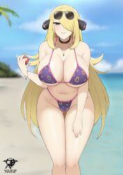 cynthia (pokemon) from pokemon by kaos art
