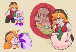 becca_(rose-vore) breasts hungry oc rose-vore vore