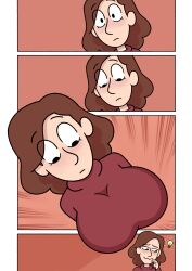 1girls big_breasts breasts brown_hair female female_only fundoshi hair hand_on_breast hilda_(series) johanna_(hilda) mature mature_female milf mother netflix solo solo_female thick_thighs thighhighs