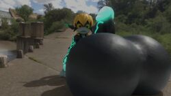 animated balls_bra balls_expansion futanari hyper_balls hyper_penis midna shocking_(artist) stuntman_lopez tagme video
