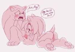 amy_rose anthro anus ass barefoot blush cuntboy duo female finger_fuck fingering hi_res intersex intersex/female male nowykowski7 pawpads pussy sega sonic_(series) sonic_the_hedgehog sonic_the_hedgehog_(series) straight sweat vaginal_penetration