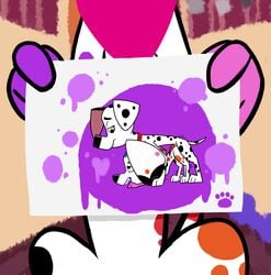 101_dalmatian_street 101_dalmatians 2019 ambiguous_penetration bandana brother brother_and_sister canid canine canis close-up collar da_vinci_(101_dalmatians) dalmatian disney domestic_dog duo dylan_(101_dalmatians) female feral footprint heart hi_res incest male mammal open_mouth paper pawprint penetration sex sibling sister smile spots straight whitewolf20xx