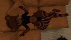 1boy 3d anthro bulge cryptiacurves fazclaire's_nightclub femboy five_nights_at_freddy's fnaf freddy_(fnaf) fredina's_nightclub fredina_(cally3d) frenni_(zanicart) frenni_fazclaire fur just_shy_pug male male_only solo vrchat vrchat_avatar zanicart_(modeler)