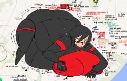 1girls big_ass big_breasts blush breasts chubby chubby_female elster_(signalis) fat_ass female huge_ass huge_breasts lactation robot robot_girl signalis stuck sweatdrop thick_thighs wplace wplace_(artwork)