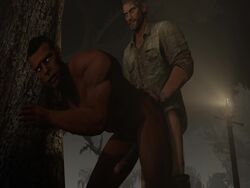 2boys 3d anal_penetration anal_sex animated bara clothed_male_nude_male dark-skinned_male gay james_vega joel_miller male male_only mass_effect muscular nude outdoors pants_down penis penis_under_clothes sound standing tagme the_last_of_us thrusting_into_ass video volt_krueger yaoi