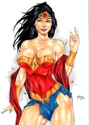 1girls 2018 amazon armor big_breasts black_hair blue_eyes blue_skirt bracers breastplate breasts busty cleavage curvaceous curvy dated dc dc_comics diana_prince ed_benes_studio female female_only goddess human iago_maia justice_league long_hair red_clothing signature skirt solo superheroine themysciran thighs tiara voluptuous wonder_woman wonder_woman_(series)