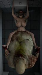 3d animated armpits bald barefoot bathroom bathroom_stall big_breasts bloat_(killing_floor) breasts crossover dead_or_alive fat_man female hitomi_(doa) huge_breasts johndoe1970 killing_floor killing_floor_2 male medium_hair monster nipples no_sound pregnant source_filmmaker spread_legs straight tagme ugly_bastard ugly_man undead video zombie