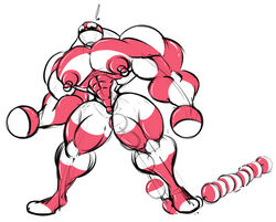 1boy abs anal anal_beads anthro anthrofied chastity clothing dragmon hyper hyper_muscles male male_only muscular muscular_male nintendo nipples nude pokémon_(species) pokemon pokemon_rgby sex_toy sketch source_request standing suit surprised thin_waist video_games voltorb what