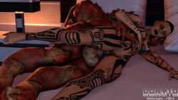 1boy 1girls 3d donyto female human interspecies jack_(mass_effect) krogan mass_effect mass_effect_3 sex stomach_bulge urdnot_wrex