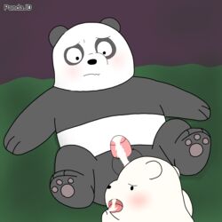 anal anthro bear cum cum_in_mouth cum_inside male male_only panda penis polar testicles we_bare_bears