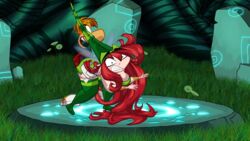 1boy 1boy1girl 1girls betilla_(rayman) fairy forest hair humor incest long_hair milf mother_and_son nymph_(rayman) rayman rayman_(series) rayman_origins red_hair skirt tree trees