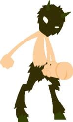 animated big_penis bitey brackenwood dashkin god_clock hooves leg_hair male male_only masturbation newgrounds pixel_art transparent_background