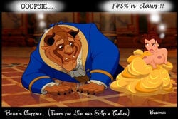 beast_(disney) beauty_and_the_beast beerman belle disney disney_princess nipples tagme