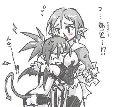 breasts disgaea etna exposed_breasts groping groping_breasts large_breasts magic_knight_(disgaea) nippon_ichi