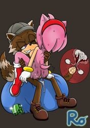 1boy 1girls amy_rose anthro ass boots breasts brown_fur chair chaos_emerald cowgirl_position cum cum_in_pussy cum_inside dubious_consent hat holding_partner impregnation internal_view looking_pleasured mobian_(species) motion_lines original_character penis penis_in_pussy pink_fur purple_eyes raianonzika sex sonic_(series) tail unwanted_cumshot vaginal_penetration