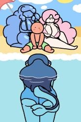 bikini_top jelly_(okami_tomato) marina_(okami_tomato) mia_(okami_tomato) slime_girl sling_bikini tomato_(okami_tomato) vaporeon