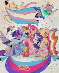 agender_pride_colors alicorn applejack_(mlp) balls dragon equid equine erection female fluttershy_(mlp) friendship_is_magic genderfluid_pride_colors genitals group hasbro hi_res horn horse intersex_pride_colors lesbian_pride_colors lgbt_pride lgbt_pride_month male mammal my_little_pony mythological_creature mythological_equine mythological_scalie mythology pegasus pinkie_pie_(mlp) polyamory_pride_colors pony pride_colors rainbow_dash_(mlp) rarity_(mlp) scalie sinful_pie spike_(mlp) transgender_pride_colors twilight_sparkle_(mlp) wings