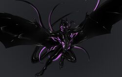 2019 anthro balls dragon male male_only membrane_(anatomy) membranous_wings penis rakisha solo wings