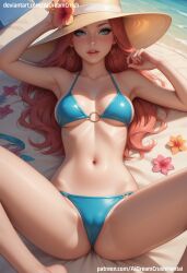 ai_generated aidreamcrush ariel bikini redhead tagme the_little_mermaid