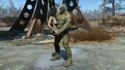 1boy 1girls 3d animated fallout fallout_4 female human interspecies male nora_(fallout_4) nude sex sound strong_(fallout) super_mutant video