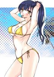 1girls bikini boku_no_kokoro_no_yabai_yatsu golden_bikini yamada_anna