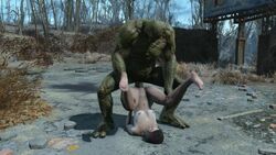 1boy 1girls 3d animated fallout fallout_4 female human interspecies male nora_(fallout_4) nude sex sound straight strong_(fallout) super_mutant video