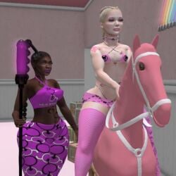 3d ass_jiggle beta_male blacked chastity chastity_cage chastity_device cock_cage crossdressing dark-skinned_female dildo dildo_spear dominant_female dominatrix ebony femboy gay horseback horseback_riding lucyluvbunz miss_tam mistresstamikastrap0n pony ponyplay raceplay rocking_horse second_life sissy small_cock small_penis small_penis_humiliation submissive submissive_male trap twink white_body yaoi