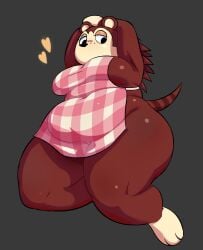 animal_crossing apron big_breasts breasts chubby female freckles fur heart hedgehog kitapult nintendo sable_able thick_thighs video_games wide_hips