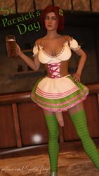 1futa 3d beer cd_projekt_red corset dickgirl dirndl dress front_view futanari green_eyes hand_on_hip holding_glass intersex long_penis looking_at_viewer penis red_hair red_nails saintsgringo solo_futa standing stockings tanned the_witcher the_witcher_(series) the_witcher_2 the_witcher_3:_wild_hunt tracht triss_merigold wide_hips